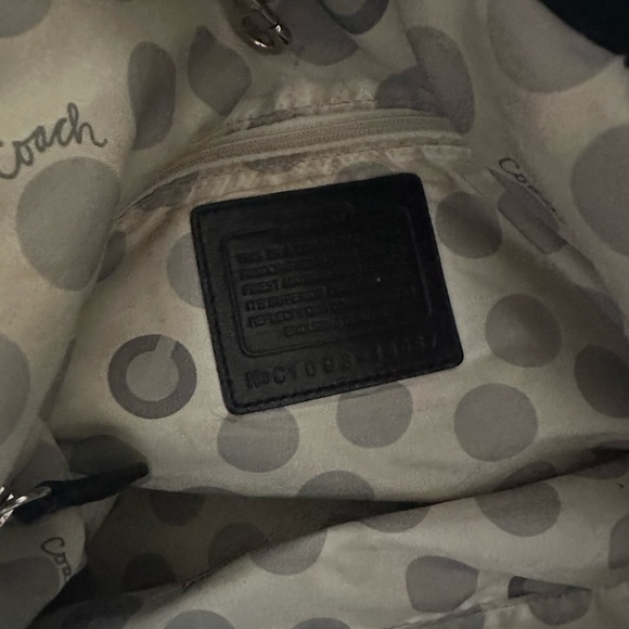 Coach Black Leather Shoulder Bag - Picture 7 of 10